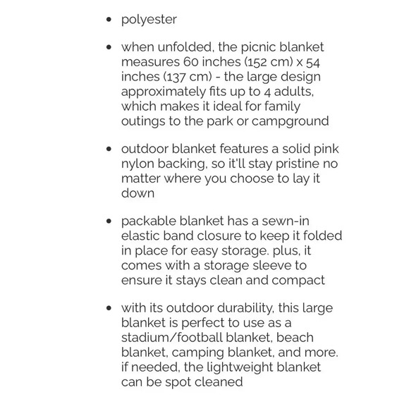 KATE SPADE new york picnic sheet, lemons, 100% polyester, 60”x54” NWT - Picture 9 of 15